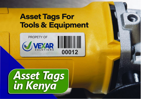 Metallic asset tags for tools and equipment. Tamper-proof Asset Tags in Kenya